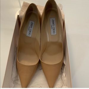 Jimmy Choo Lilac Nude Kid Leather Pump